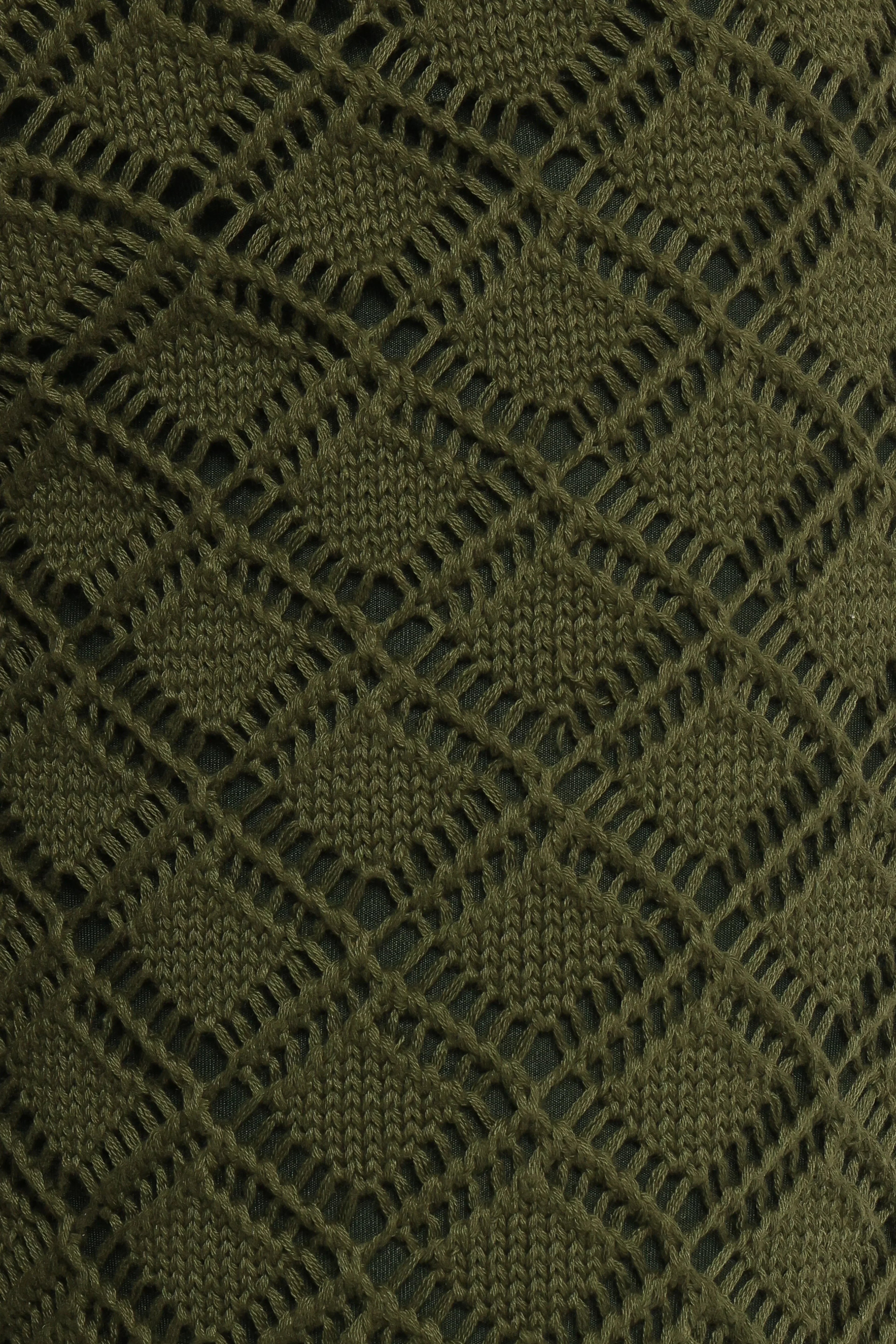Sable Textured Knit Top - Olive