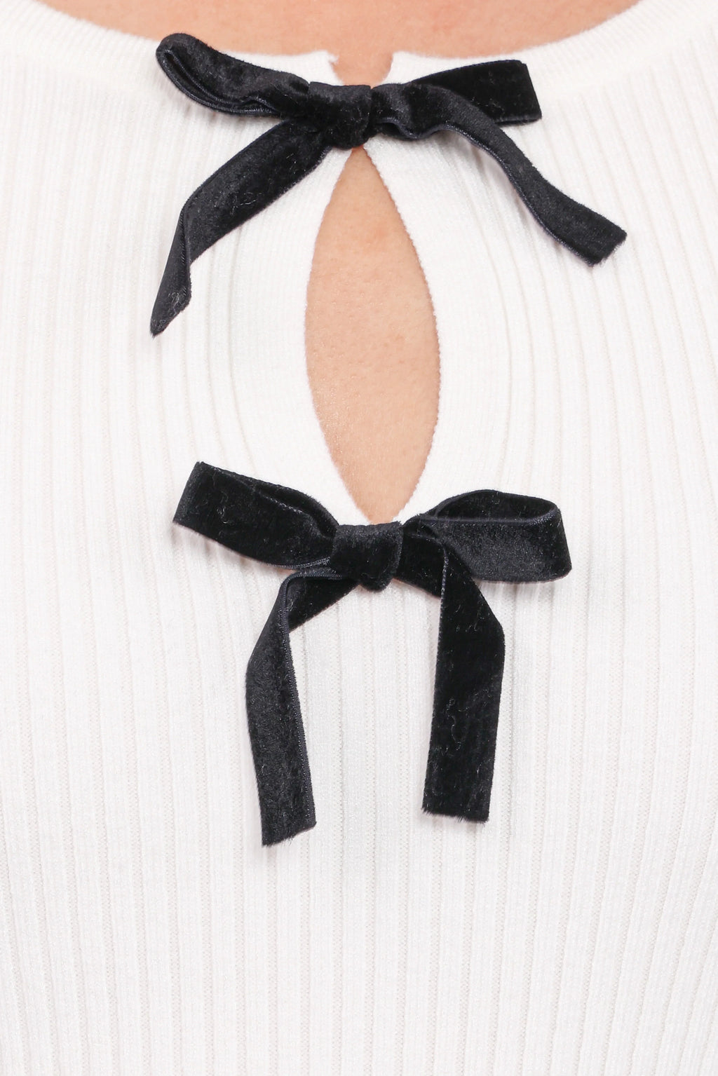 Elba Knit Top - White