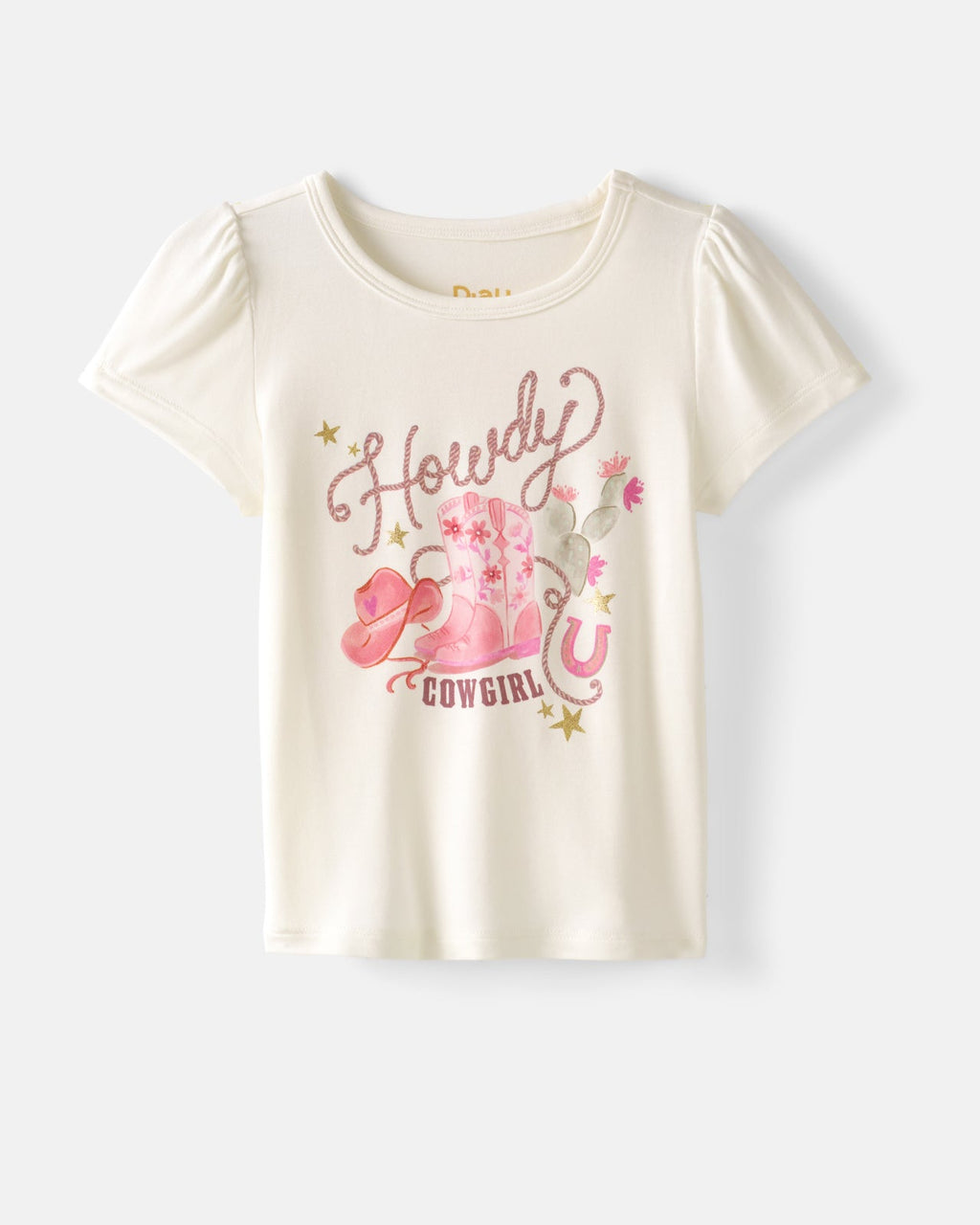 Howdy Cowgirl Puff Sleeve Tee