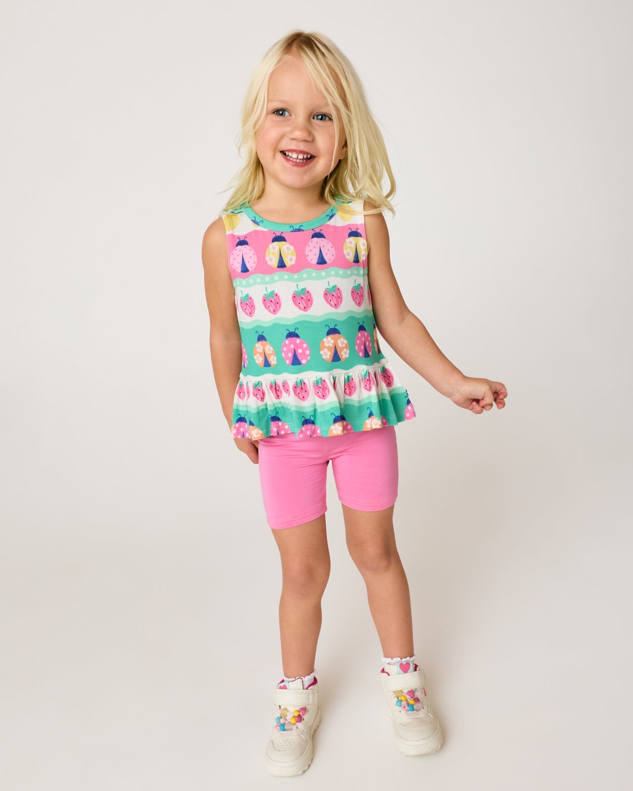 Ladybug Lane Peplum Tank