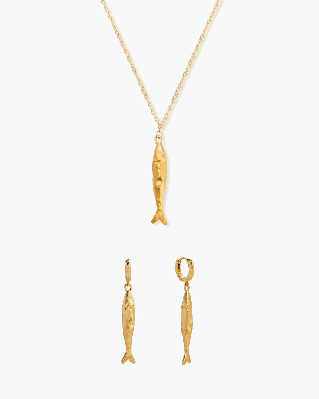 Anchovy Necklace & Earrings Set